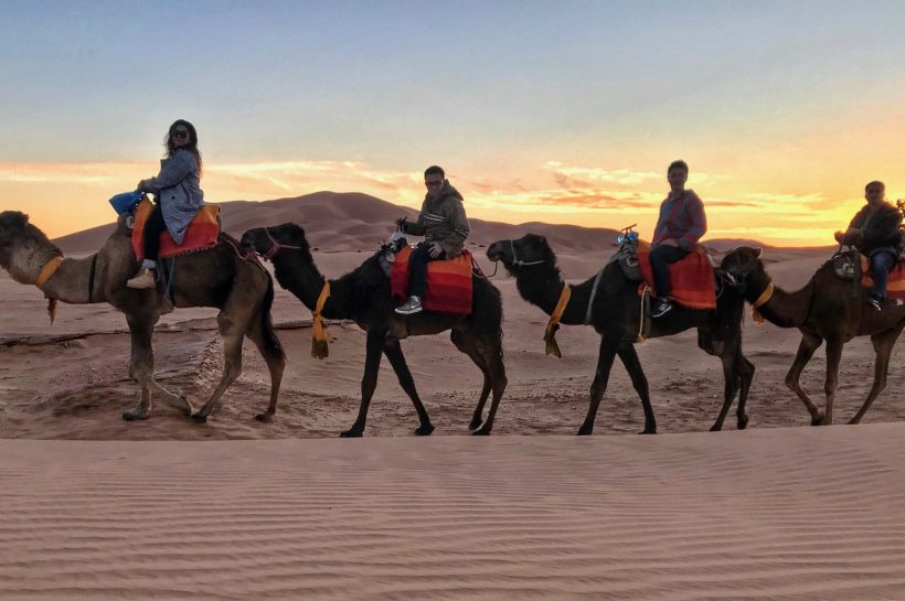 night Desert Camp,camel trekking, Days tours from Fes to Marrakech